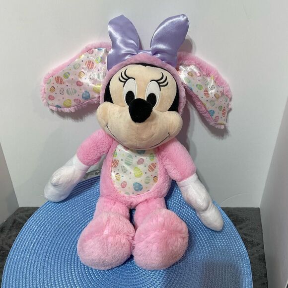 Disney Minnie Mouse Easter Plush Figure 18” Pink NWT - Picture 2 of 6